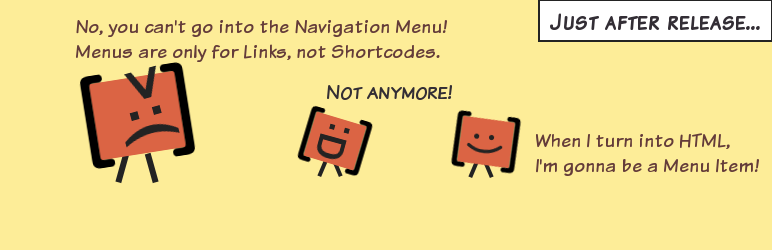 Shortcode in Menus