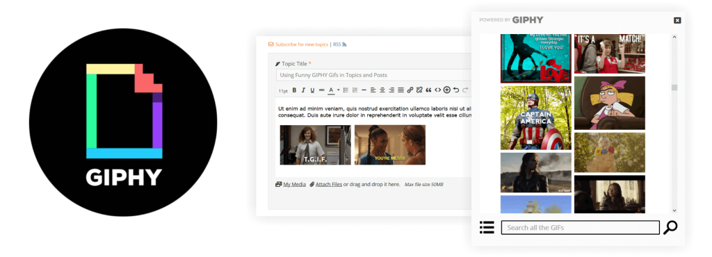 wpForo GIPHY Integration