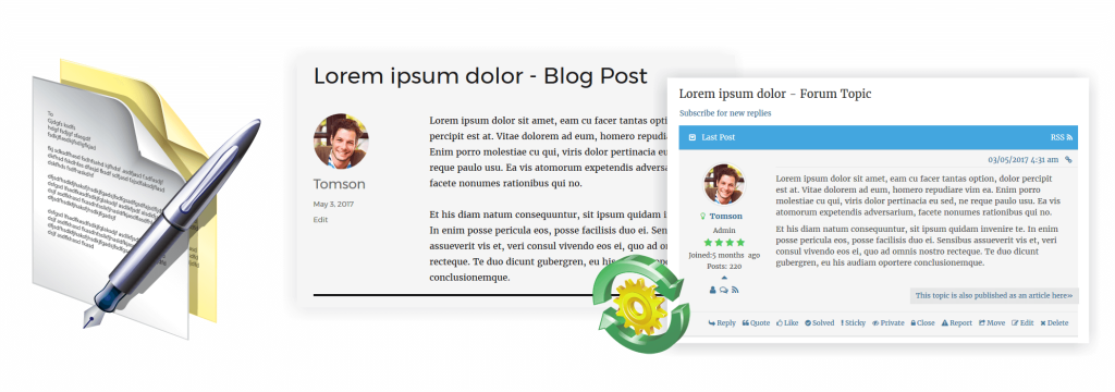 wpForo Blog Cross Posting